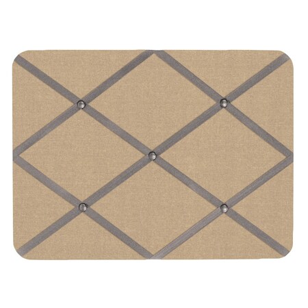 United Visual Products Slim Enclosed Corkboard, 36"x48", Satin Alum Frame/Medium Grey UVEB3648-SATIN-MEDGRY